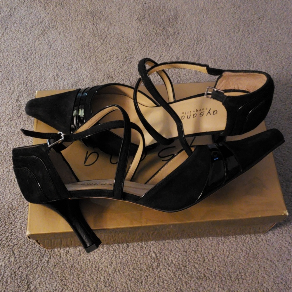 Aysana Black Suede Shoes
